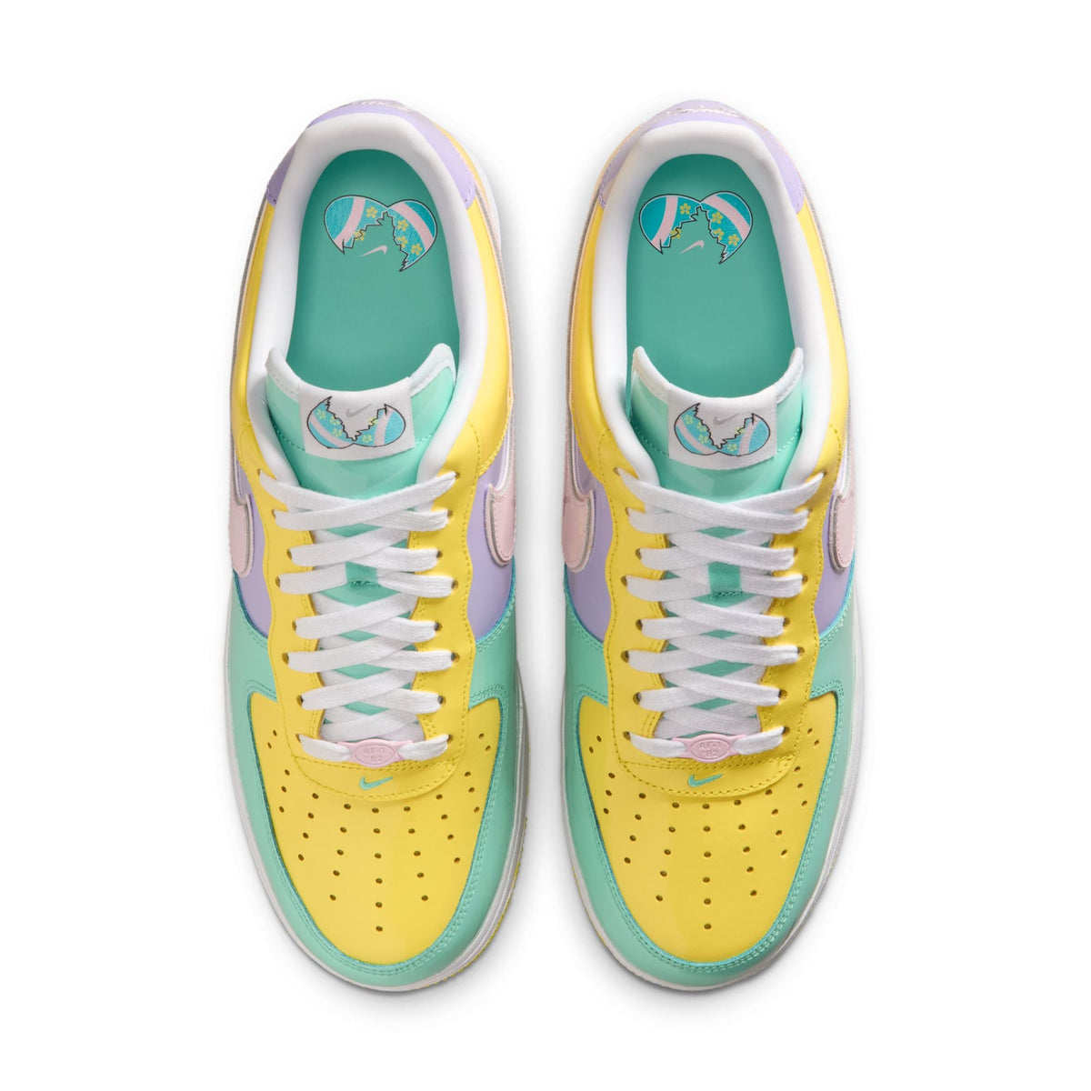 Nike Air Force 1 '07 - YELLOW PULSE/PINK FOAM-HYDRANGEAS for Men - product image from the listing.