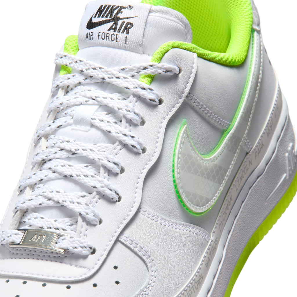 Nike Air Force 1 '07 "NY vs. NY" - WHITE/WHITE-VOLT-BLACK for Men - product image from the listing.