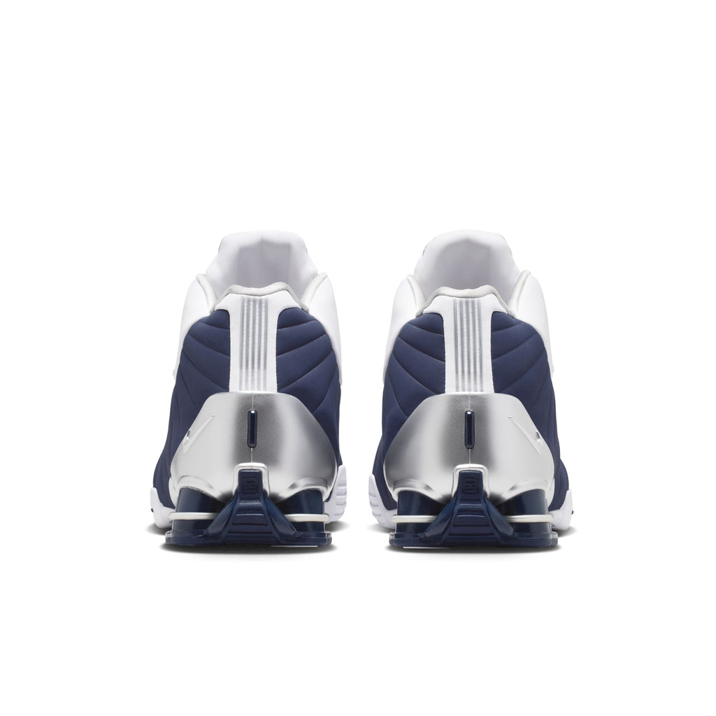 Nike Shox BB4 - WHITE/MIDNIGHT NAVY-METALLIC SILVER for Men - product image from the listing.