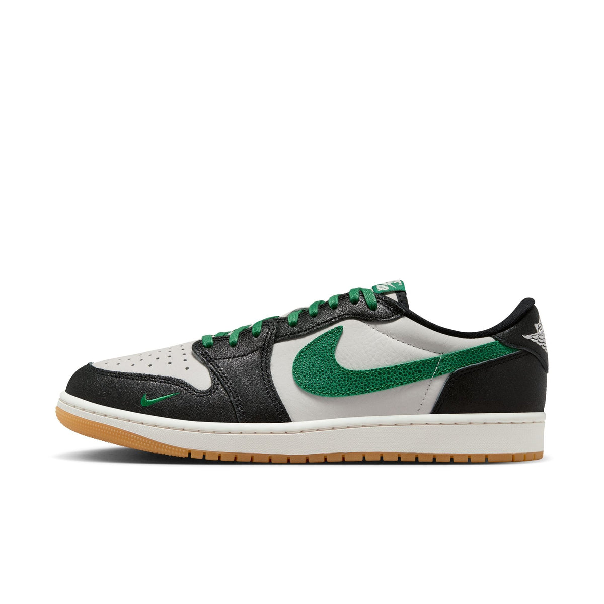 Air Jordan 1 Retro Low OG "Phantom and Pine Green" - PHANTOM/PINE GREEN-BLACK for Men - product image from the listing.