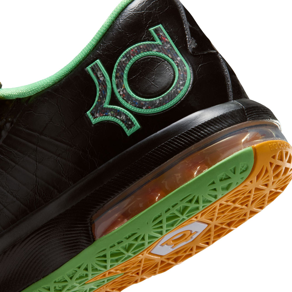 Nike Kd 6-BLACK/MULTI-COLOR-LT LUCID GREEN for Men - product image from the listing.