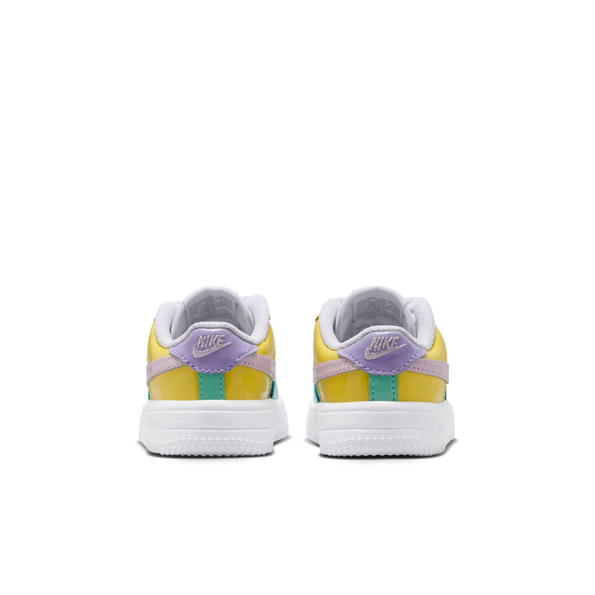 Nike Air Force 1 - YELLOW PULSE/PINK FOAM-HYDRANGEAS for Toddler - product image from the listing.