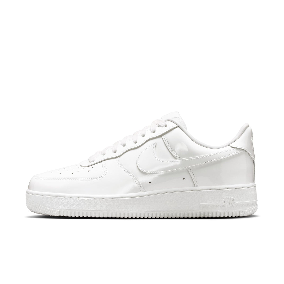 Nike Air Force 1 '07 Premium Patent Leather - WHITE/WHITE for Men - product image from the listing.