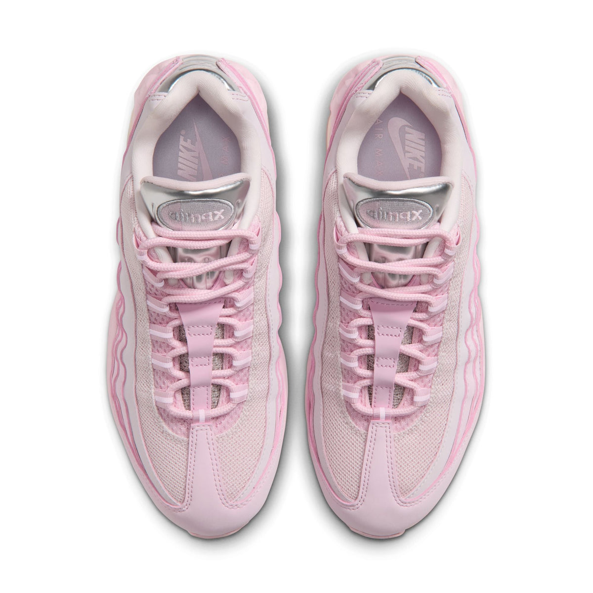 Nike Air Max 95 Big Bubble - PINK FOAM/METALLIC SILVER-PEARL PINK for Women - product image from the listing.