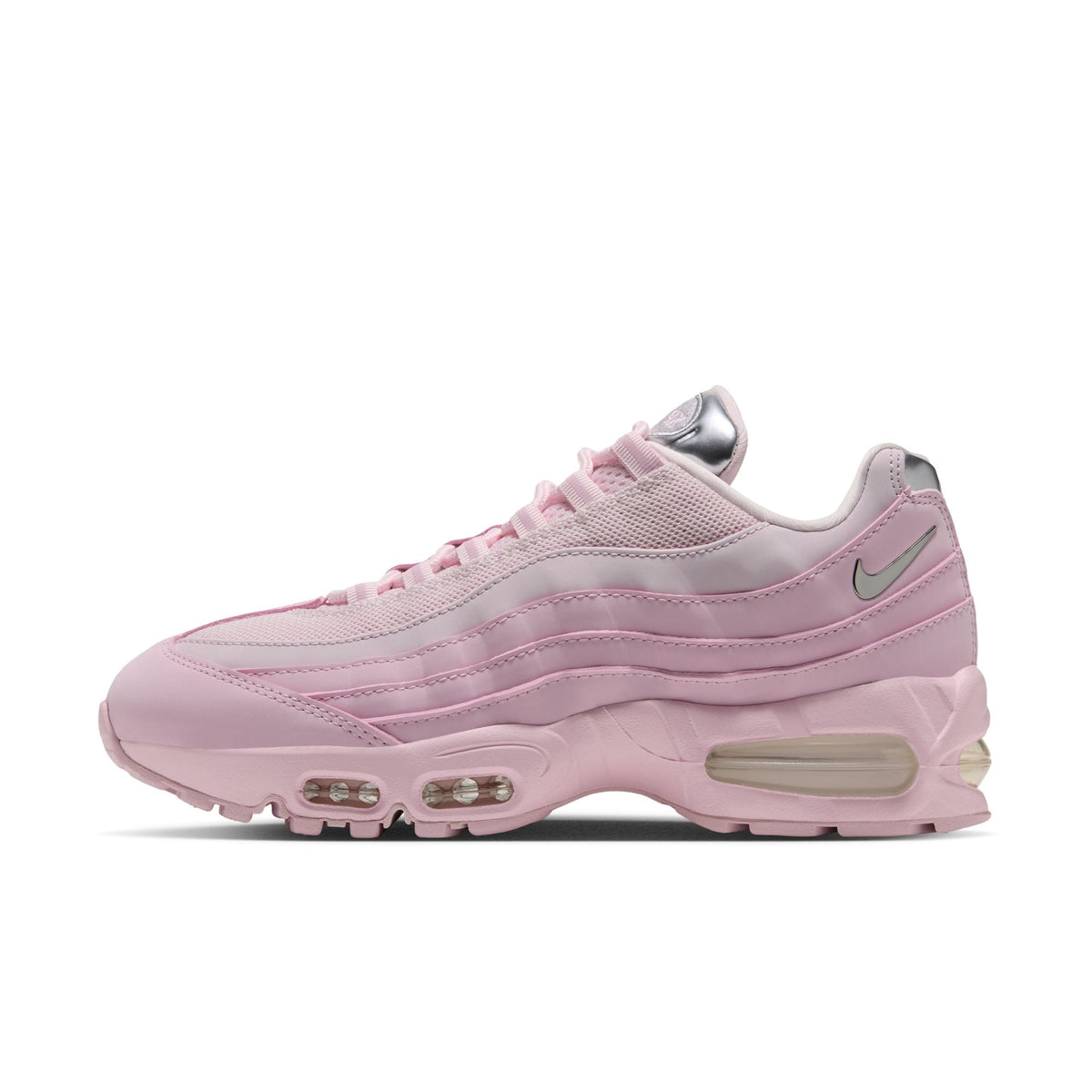 Nike Air Max 95 Big Bubble - PINK FOAM/METALLIC SILVER-PEARL PINK for Women - product image from the listing.