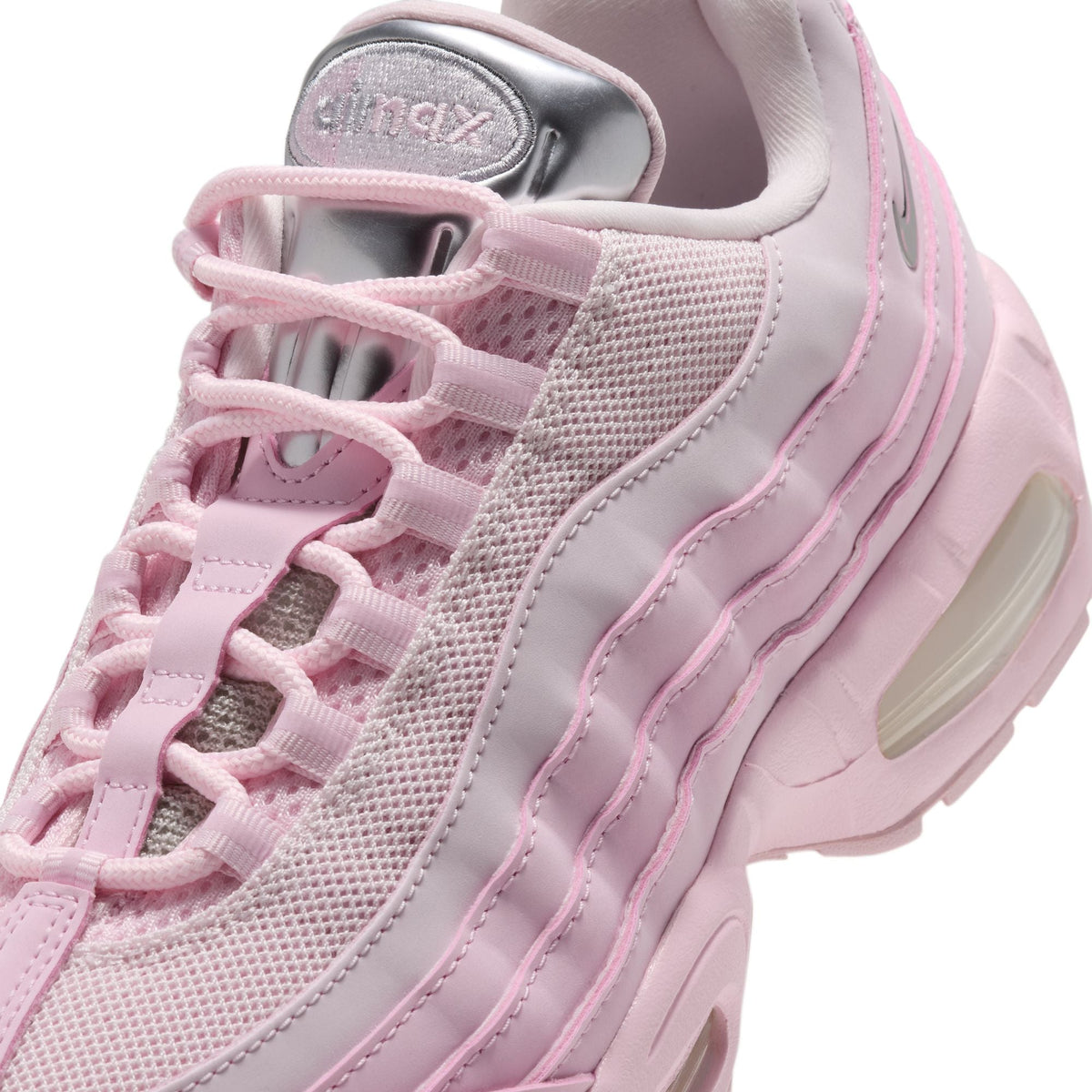 Nike Air Max 95 Big Bubble - PINK FOAM/METALLIC SILVER-PEARL PINK for Women - product image from the listing.