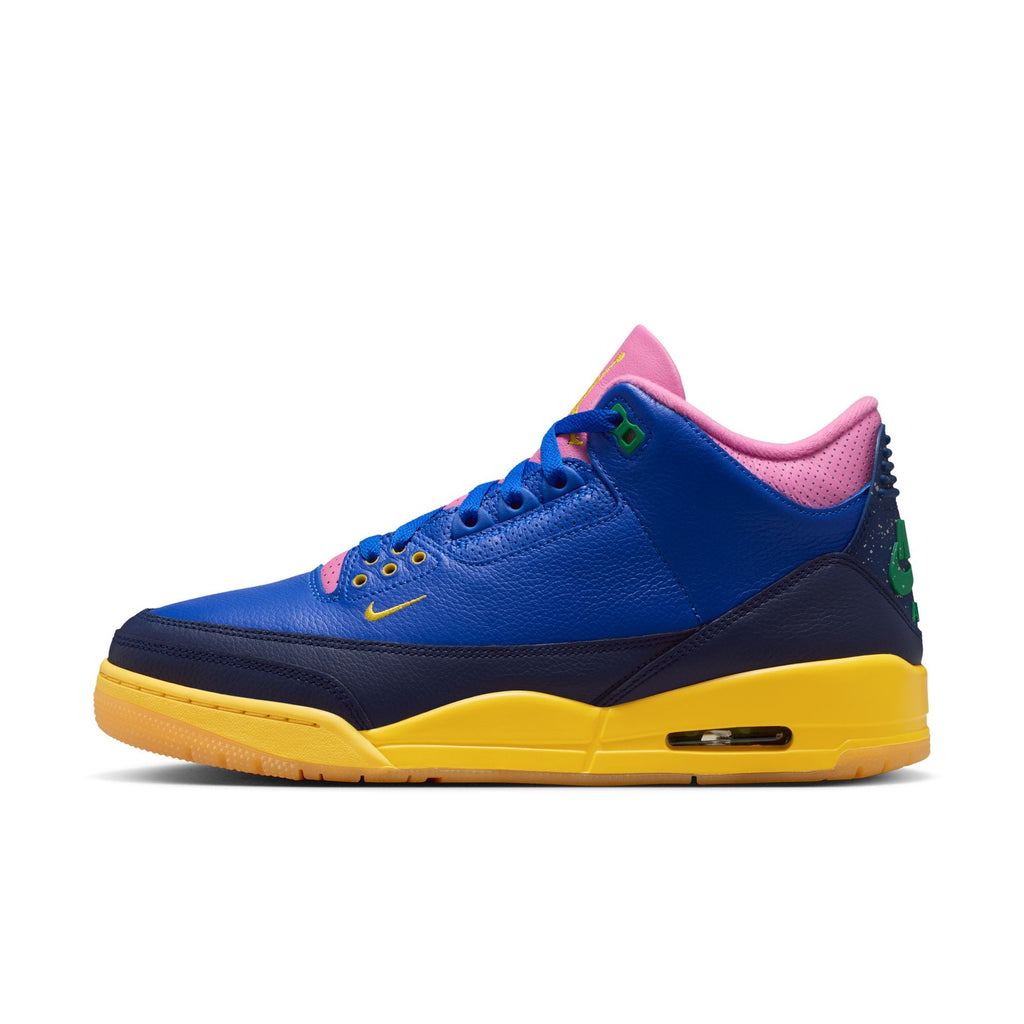 Air Jordan 3 Retro OG "Brazil" - RACER BLUE/LUCKY GREEN-BLUE VOID for Men - product image from the listing.