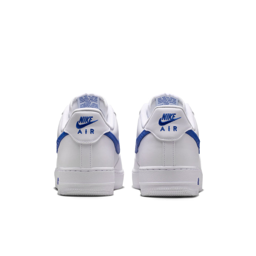 Nike Air Force 1 '07 - WHITE/GAME ROYAL for Men - product image from the listing.