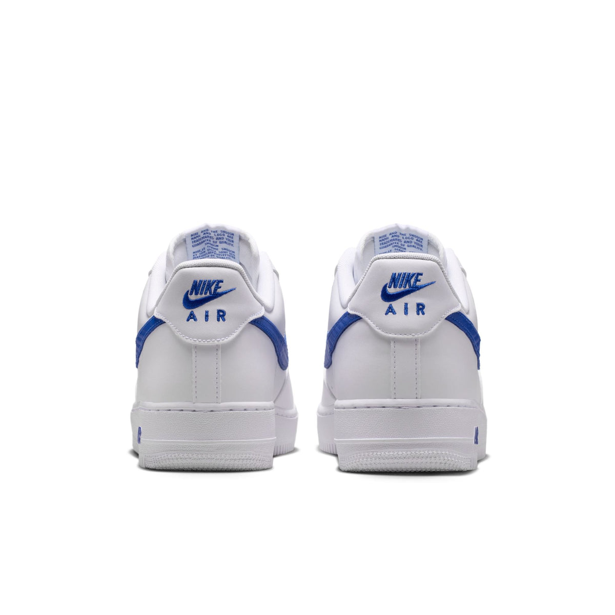 Nike Air Force 1 '07 - WHITE/GAME ROYAL for Men - product image from the listing.