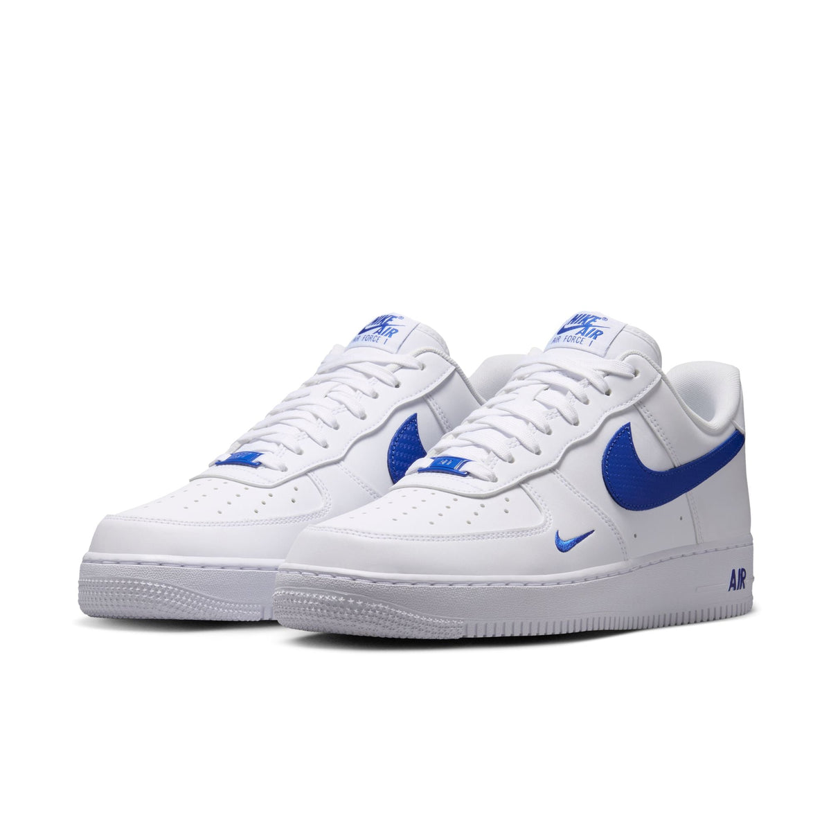 Nike Air Force 1 '07 - WHITE/GAME ROYAL for Men - product image from the listing.