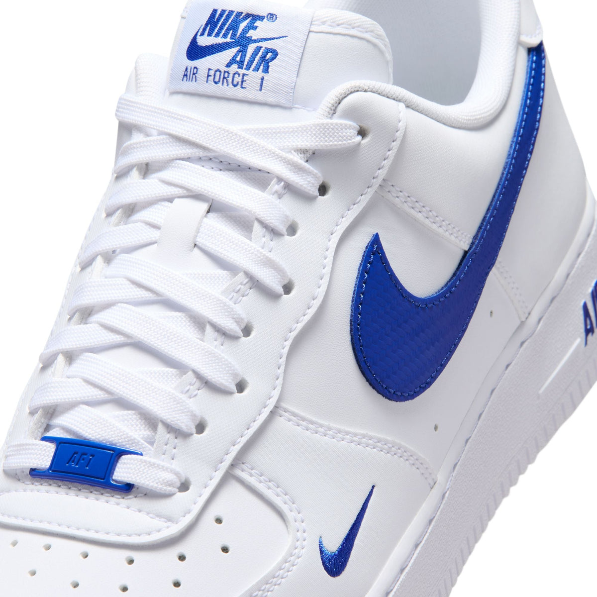 Nike Air Force 1 '07 - WHITE/GAME ROYAL for Men - product image from the listing.