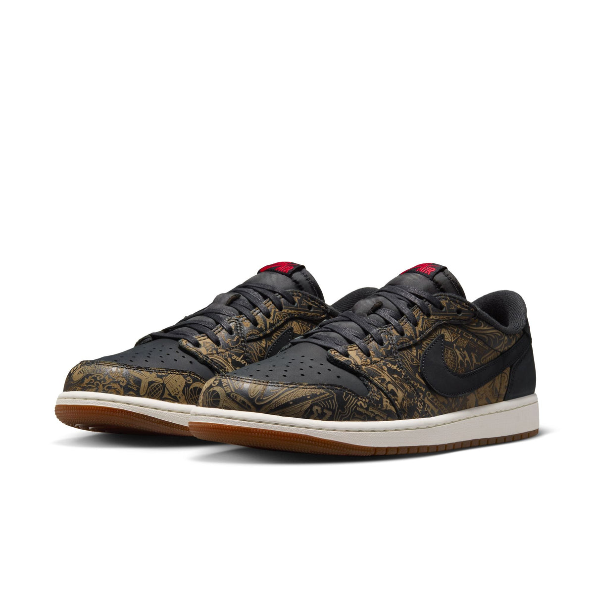 Air Jordan 1 Low OG - BLACK/VARSITY RED-SUMMIT WHITE for Men - product image from the listing.