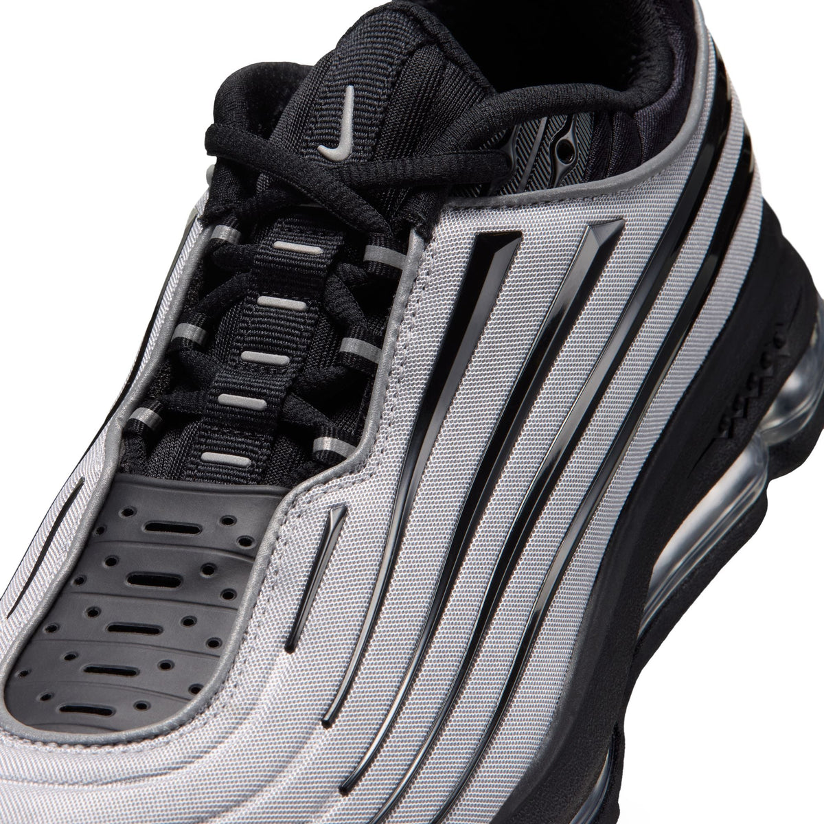 Nike Air Max Ecstasy Plus - METALLIC SILVER/BLACK-WHITE for Men - product image from the listing.
