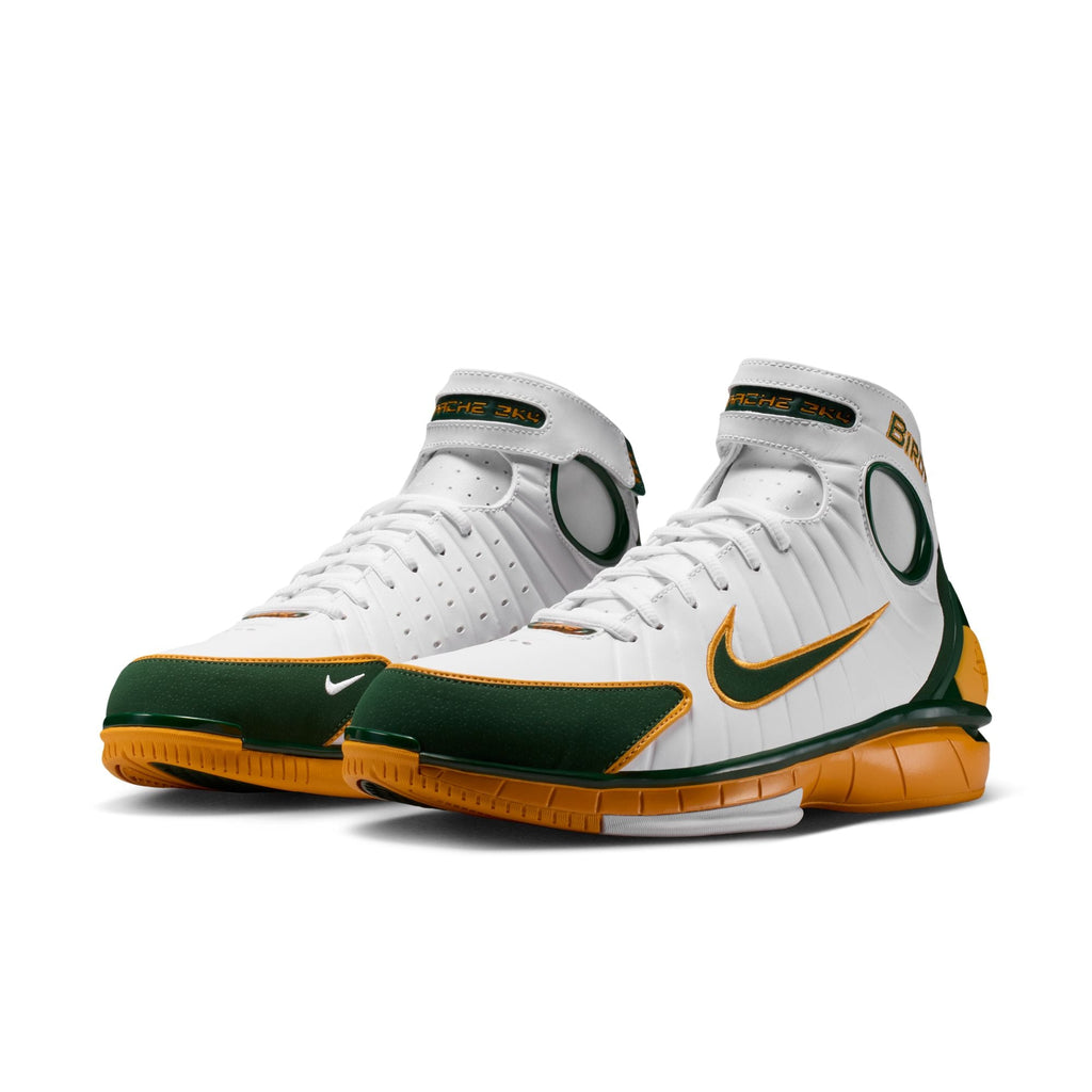 Nike Air Zoom Huarache 2k4 - WHITE/DEEP FOREST-CANYON GOLD for Men - product image from the listing.