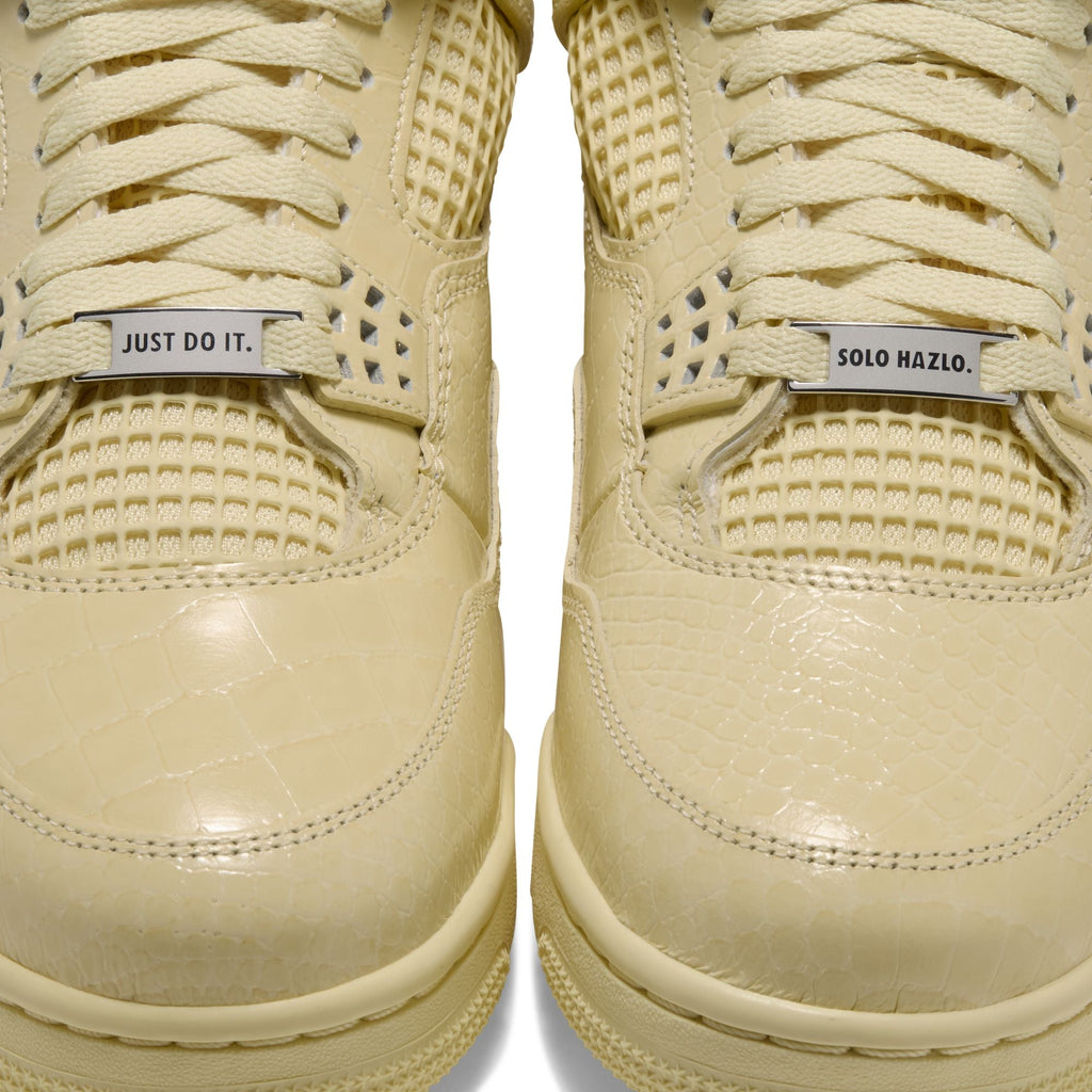 "Amazonas" Air Jordan 4 Retro X J Balvin LEMONADE/LEMONADE - product image from the listing.