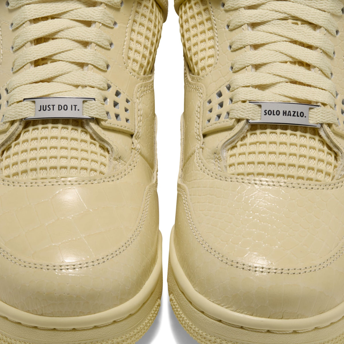 "Amazonas" Air Jordan 4 Retro X J Balvin LEMONADE/LEMONADE - product image from the listing.