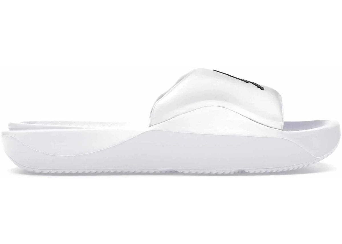 Jordan Franchise Slide in White Black - product image from the listing.