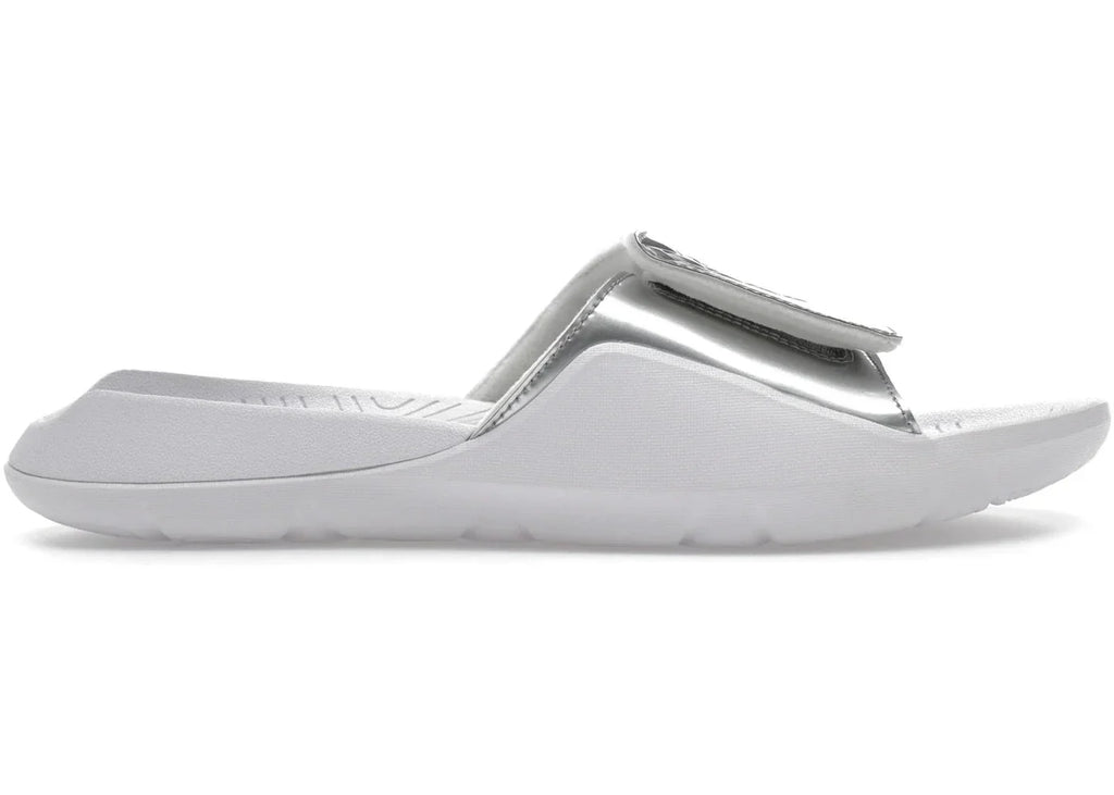 Jordan Hydro 7 Retro Slide in White Silver - product image from the listing.