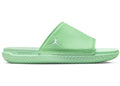 Jordan Play Slide Tourmaline Pistachio Frost in White - product image from the listing.