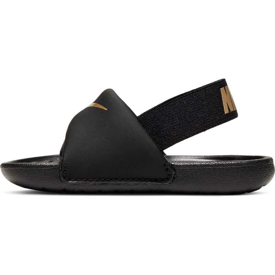 Nike Kawa in BLACK/METALLIC GOLD - product image from the listing.