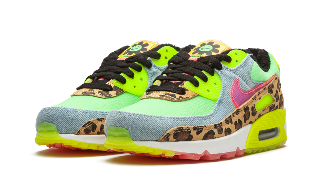 "Denim Leopard Print" W Air Max 90 LX CW3499 300 - product image from the listing.