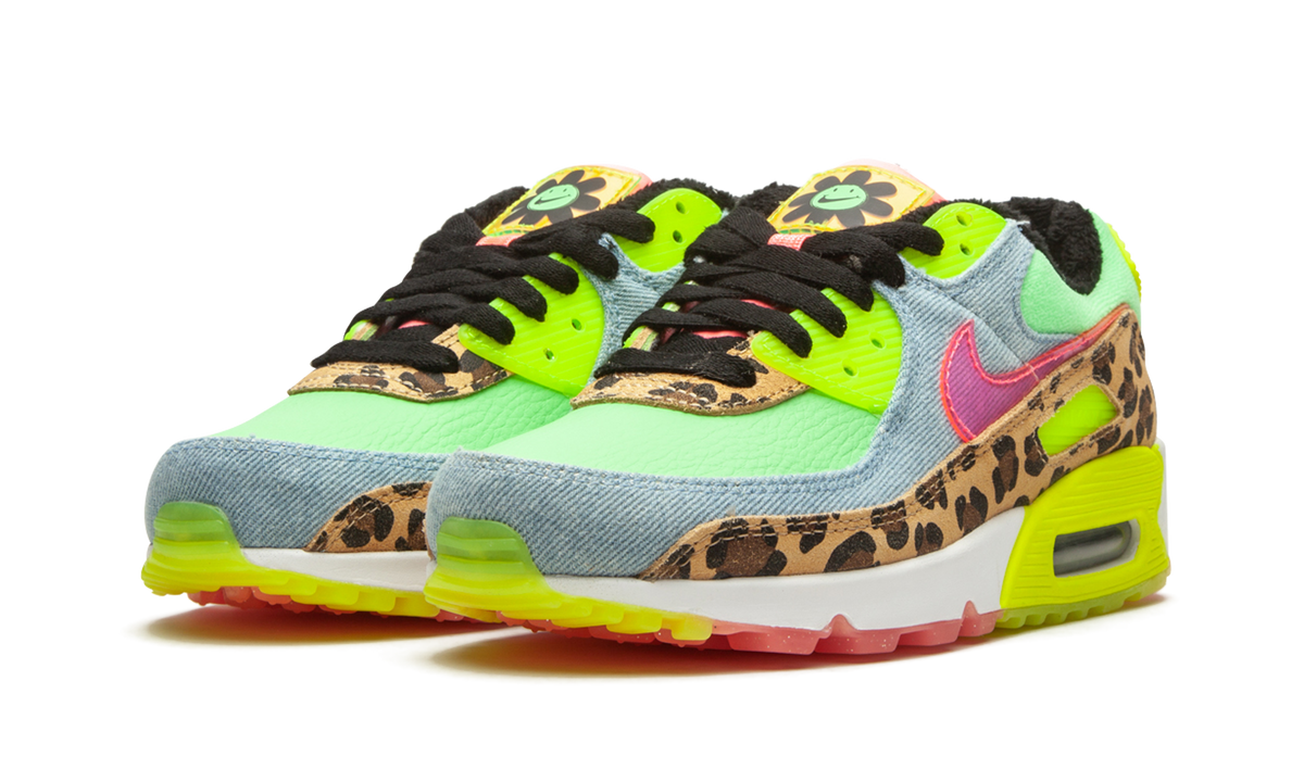 "Denim Leopard Print" W Air Max 90 LX CW3499 300 - product image from the listing.
