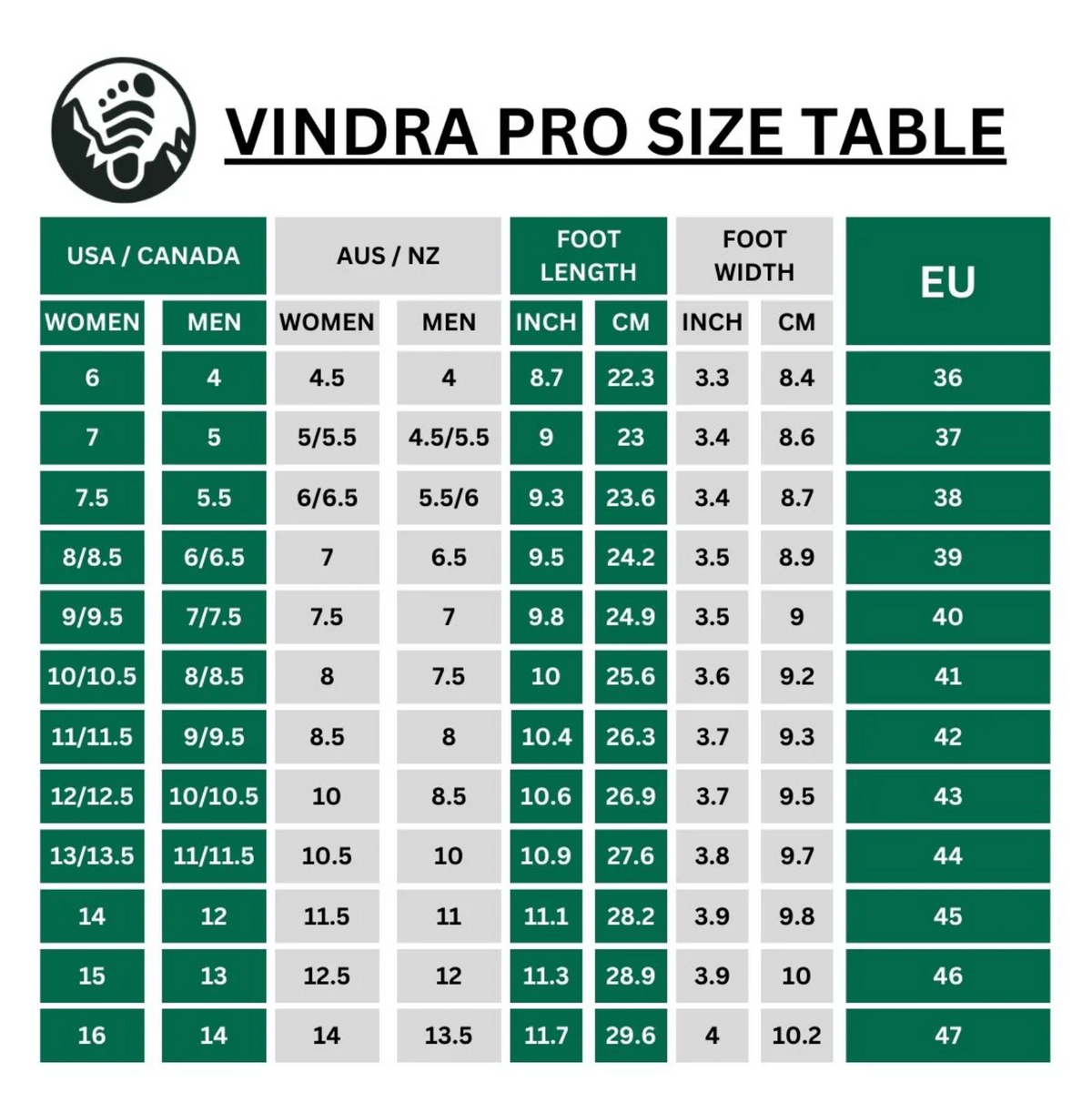 Non-slip & universal winter barefoot shoe (Waterproof) - Vindra Pro - product image from the listing.