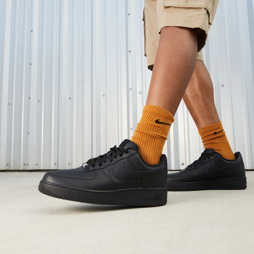 Nike Air Force 1'07 - BLACK/BLACK for Men - product image from the listing.