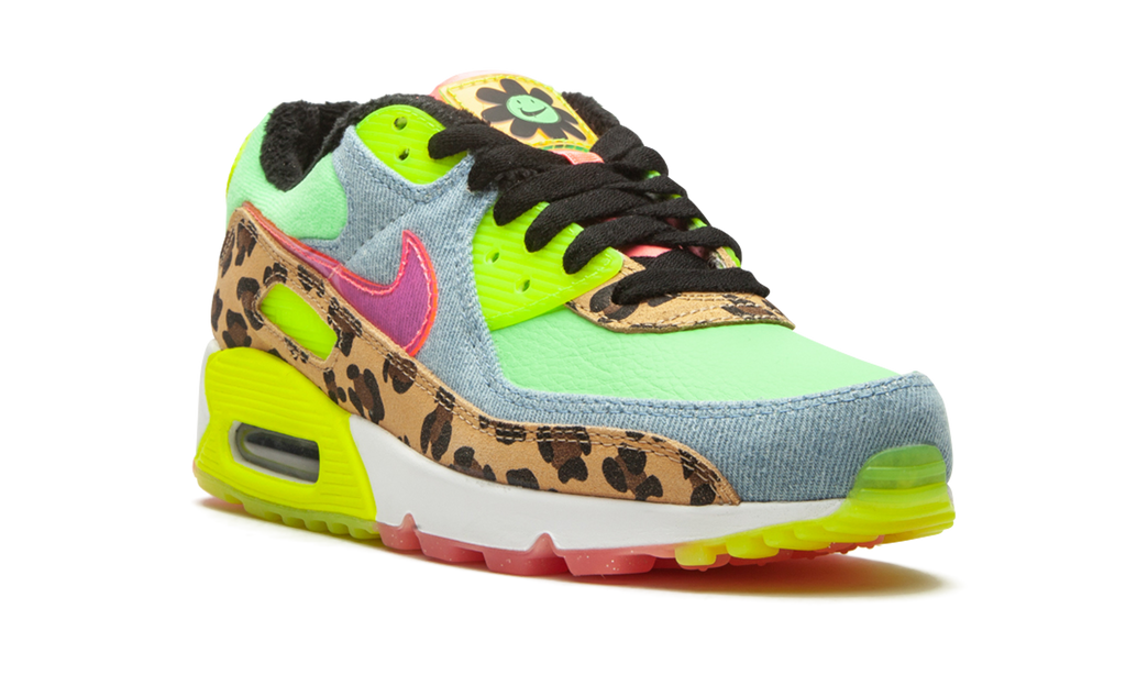 "Denim Leopard Print" W Air Max 90 LX CW3499 300 - product image from the listing.