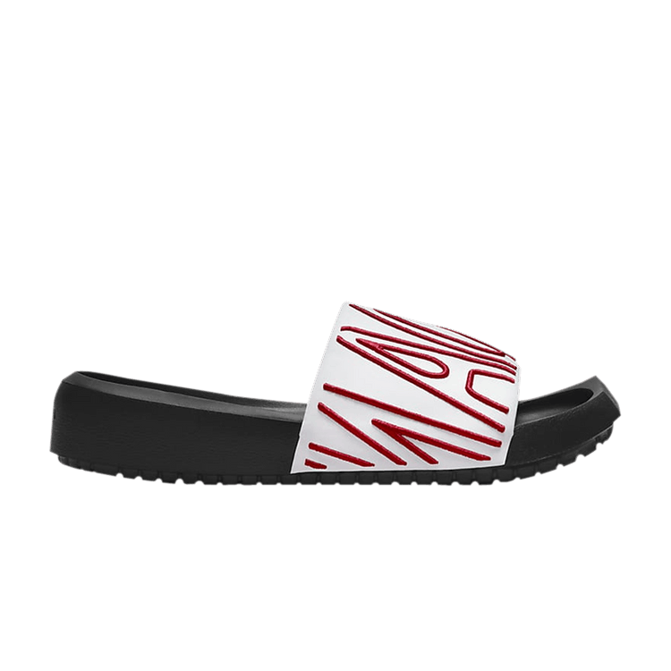 Women's Jordan Nola Slide White Gym Red - product image from the listing.