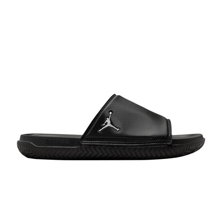 Jordan Play Slide in Black Metallic Silver - product image from the listing.