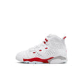 WHITE/UNIVERSITY RED-MTLC PLATINUM - Jordan 6-17-23 (PS) - product image from the listing.