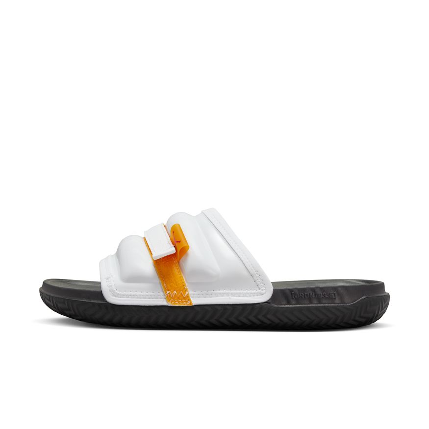 Jordan Super Play Slide - WHITE/TAXI-BLACK-FIRE RED for Men - product image from the listing.