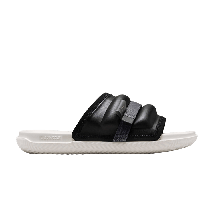 Jordan Super Play Slide in Black Phantom White - product image from the listing.