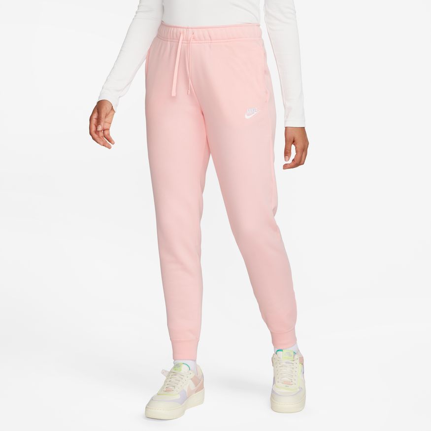 Nike Sportswear Club Fleece - MED SOFT PINK/WHITE for Women - product image from the listing.