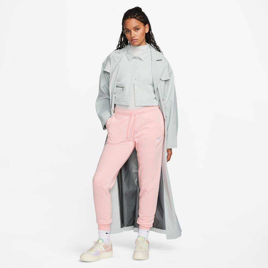 Nike Sportswear Club Fleece - MED SOFT PINK/WHITE for Women - product image from the listing.