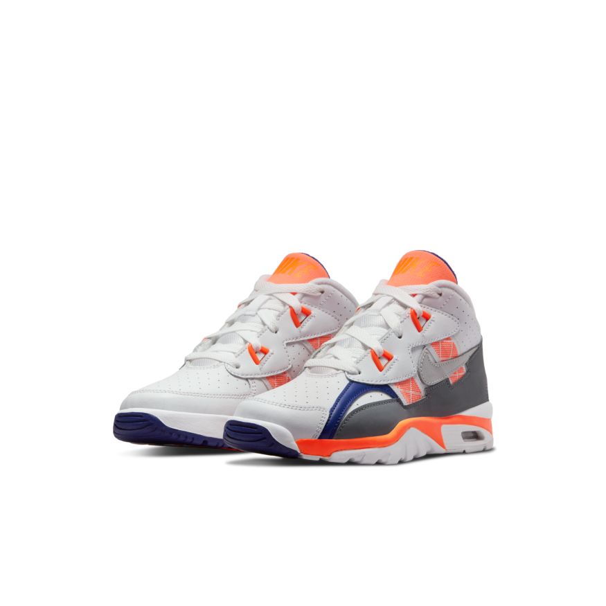 WHITE/LIGHT ZEN GREY-TART-COOL GREY - Nike Air Trainer SC (PS) - product image from the listing.