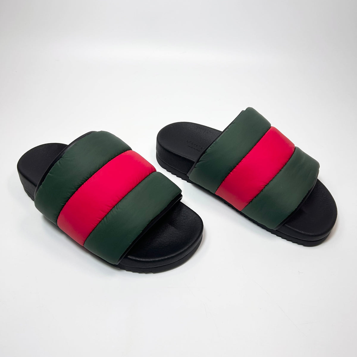 Women's Gucci Padded Nylon Web Slide Sandal - 5 - product image from the listing.