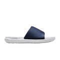 Jordan Jumpman Slide Midnight Navy White Gym in Red - product image from the listing.