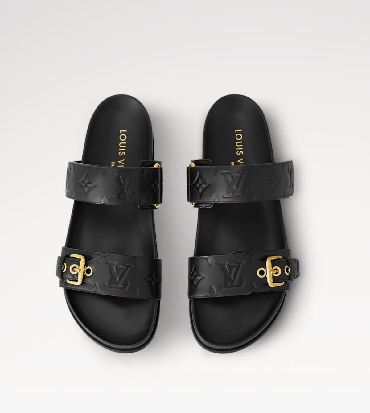 Louis vuitton Bom dia Flat mule in Black - product image from the listing.