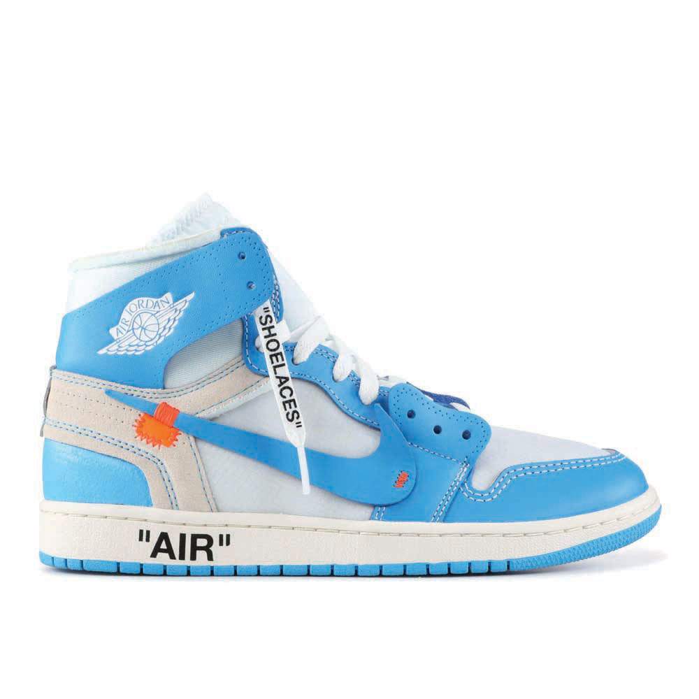 Off-White x Air Jordan 1 Retro High OG 'UNC' Sneaker - product image from the listing.