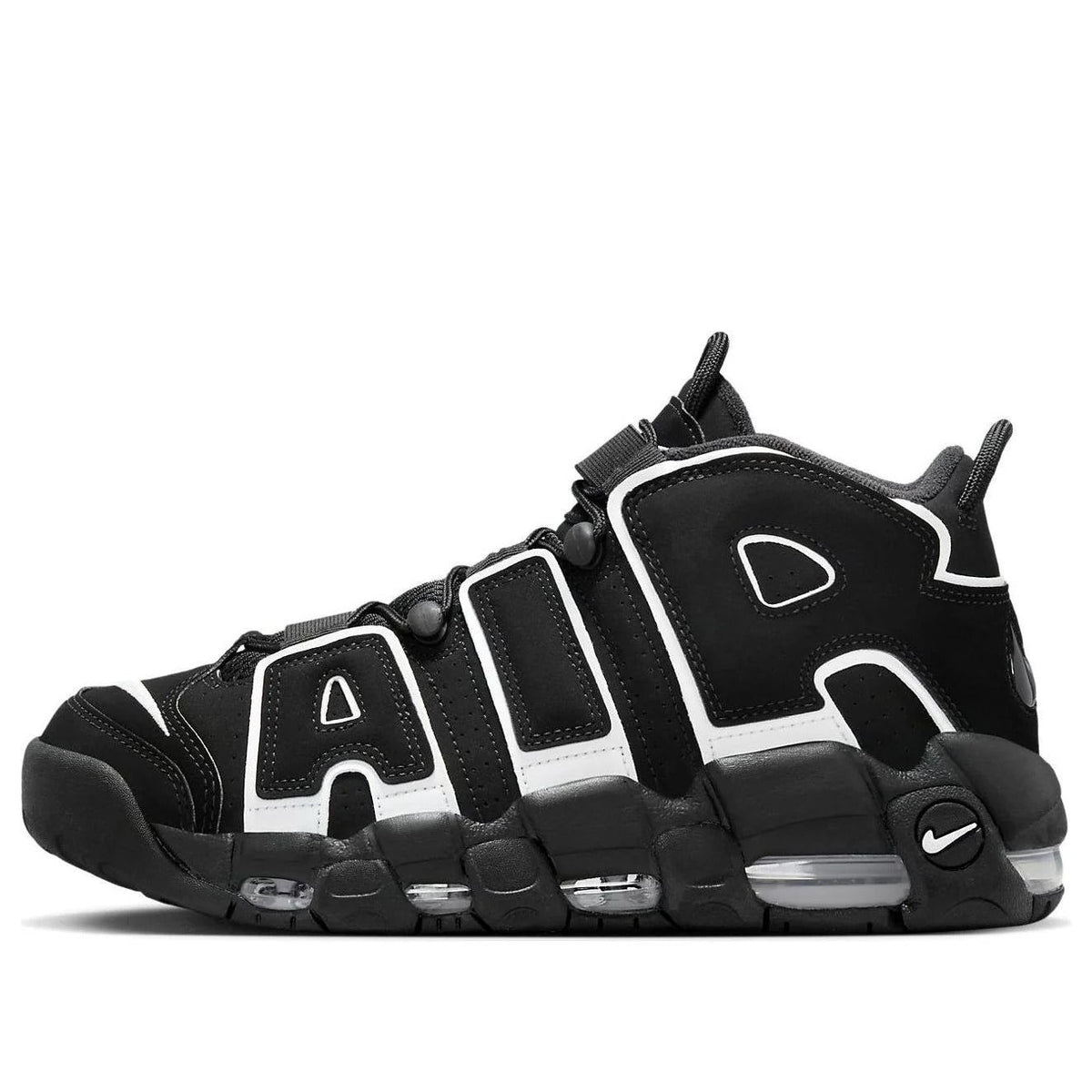 Nike Air More Uptempo '96 - BLACK/WHITE for Men - product image from the listing.