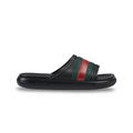 Men's Gucci Web Rubber Pool Slide - 9.5 - product image from the listing.