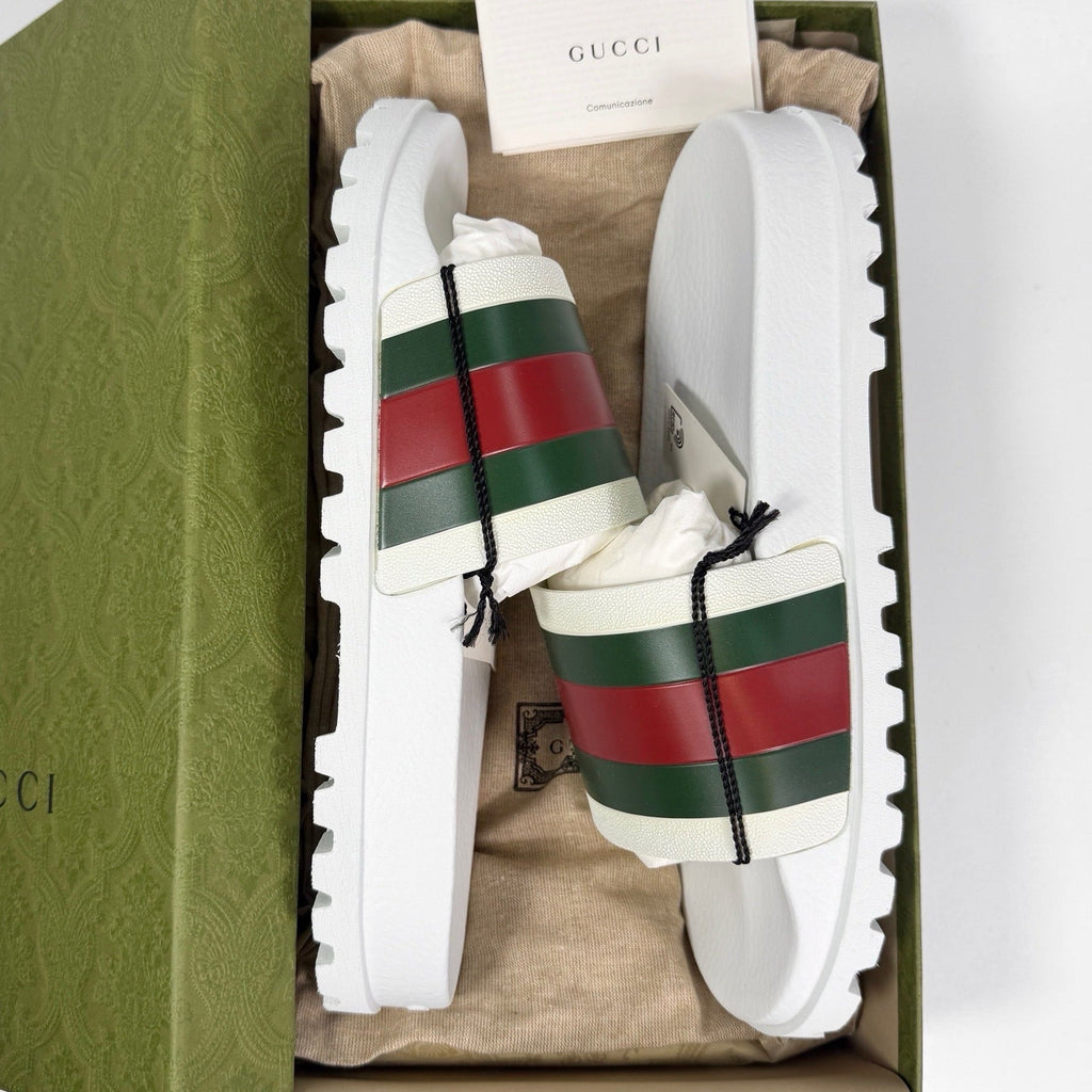 Men's Gucci Web Slide Sandal - 11.5 - product image from the listing.