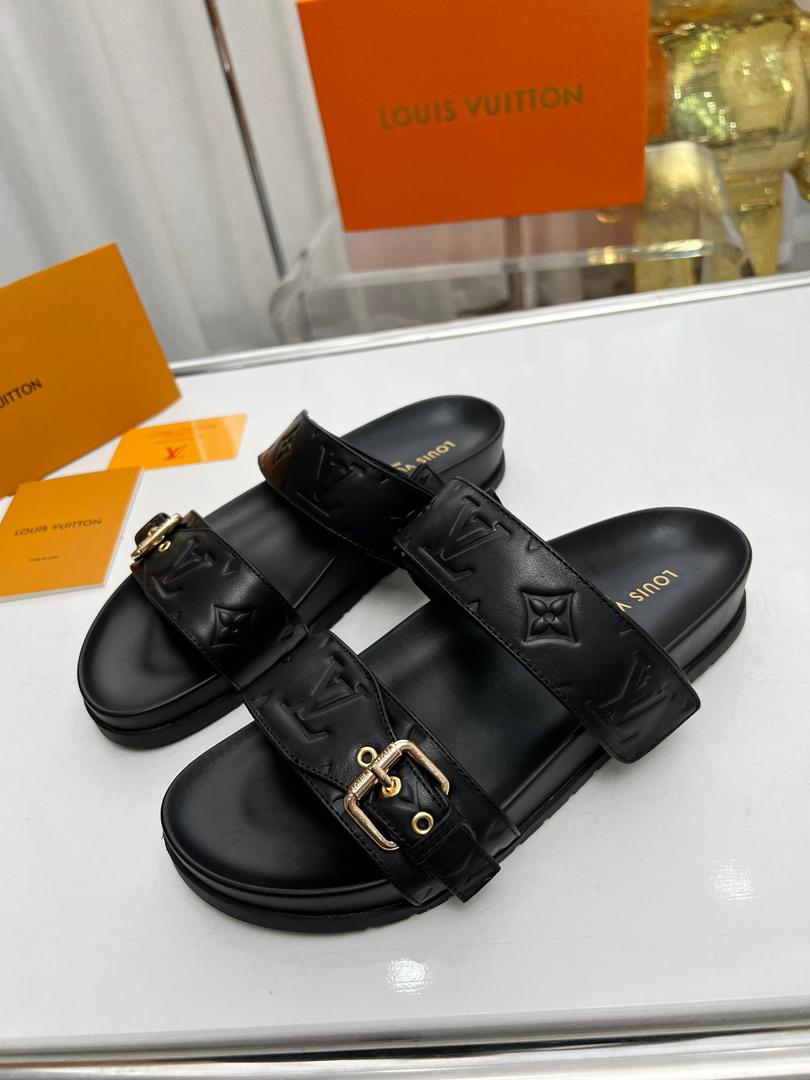 Louis vuitton Bom dia Flat mule in Black - product image from the listing.