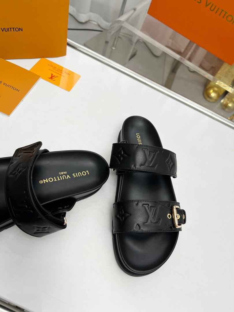 Louis vuitton Bom dia Flat mule in Black - product image from the listing.