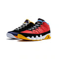 Air Jordan 9 Retro Low "What the Kilroy" - BLACK/CHALLENGE RED-DEEP ROYAL BLUE for Men - product image from the listing.