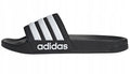 Adidas Adilette Shower Sandals in BLACK/WHITE - product image from the listing.