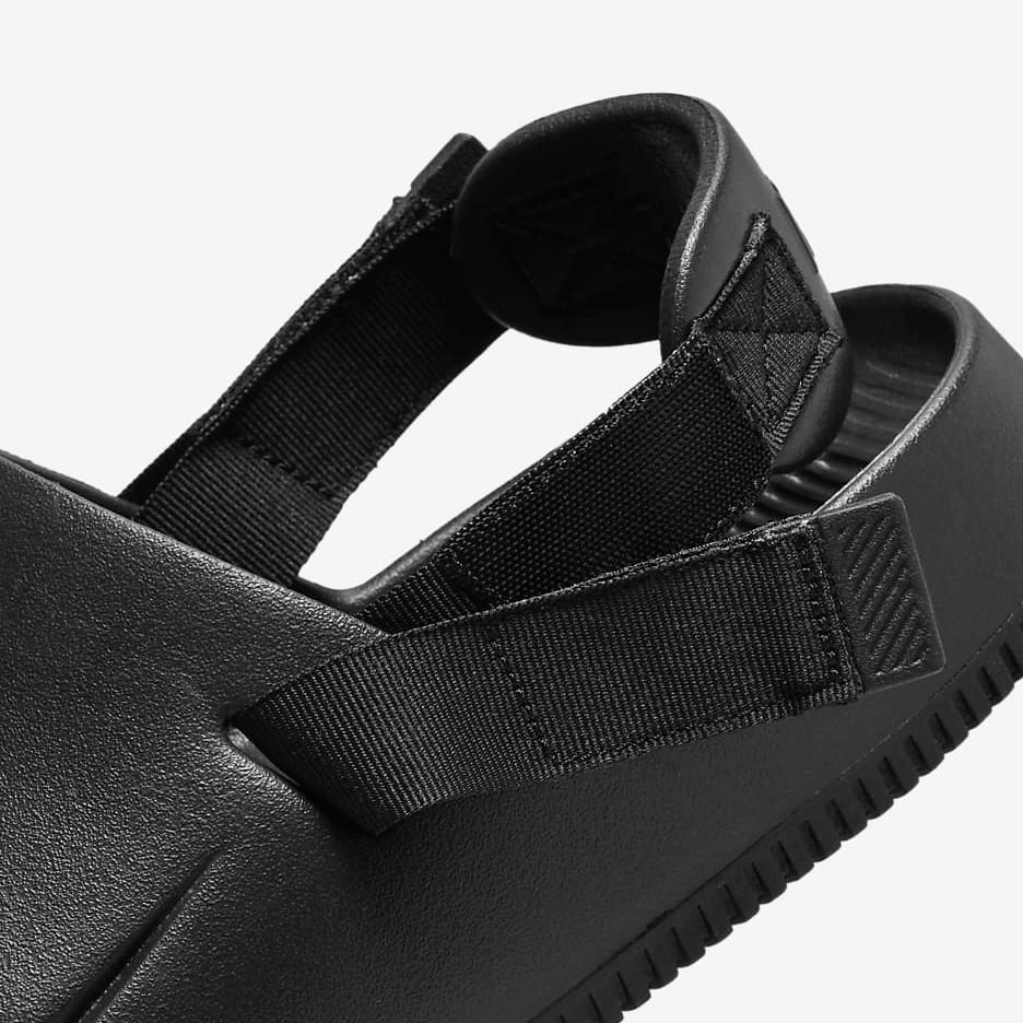 Men's Nike Calm Mule Slides - Black - product image from the listing.