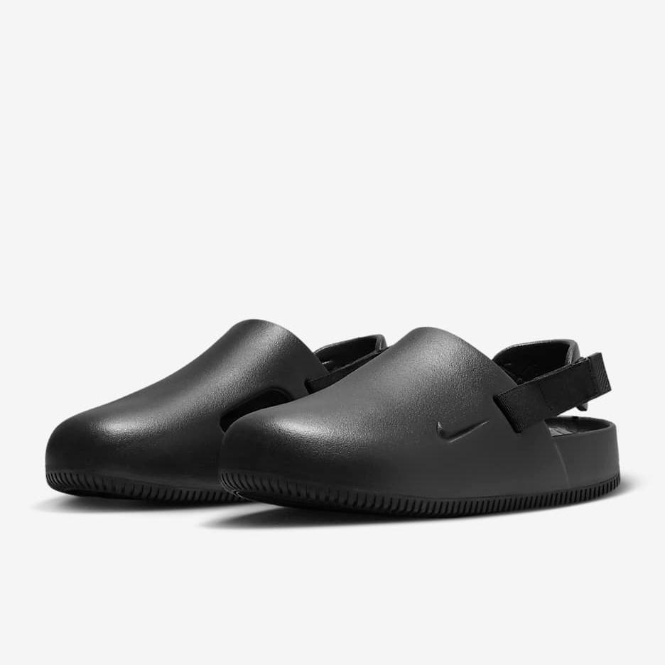 Men's Nike Calm Mule Slides - Black - product image from the listing.